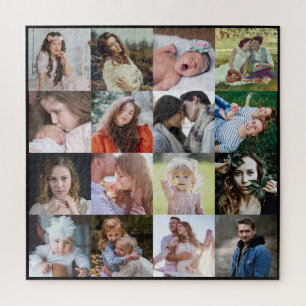 Familienfotografie Collage 16 Easy Square Instagra Puzzle