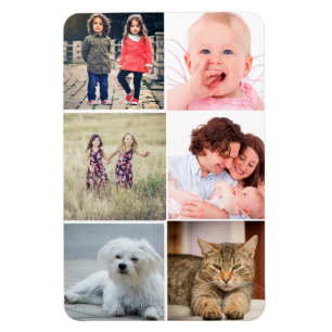 Familienfotos Collage Magnet