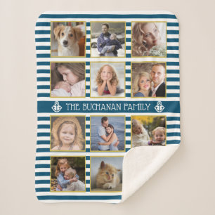 Familienfotosammlung 12 Bilder Name Nautische Stre Sherpadecke