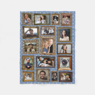 Familienfotosammlung 17 Bilder Extravaganten Rahme Fleecedecke