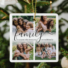 Familienfreunde 4 Foto Weihnachten Keramikornament