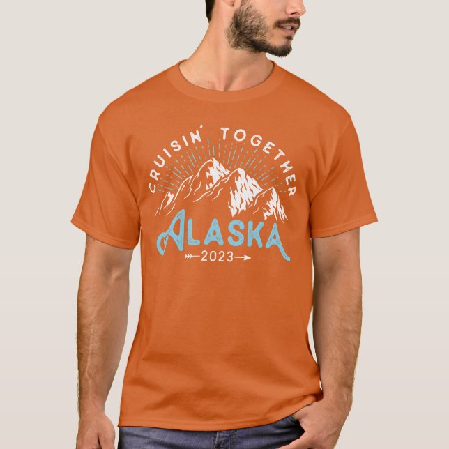 Familienfreundesgruppe Matching Alaska Cruise 2023 T-Shirt (Vorderseite)
