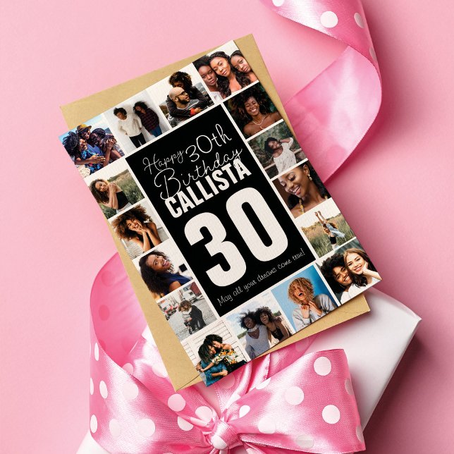 Familienfreundlich Foto Collage Frame Happy Geburt Karte (Von Creator hochgeladen)