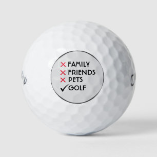 Familienfreundliche Haustiere Golf Spaß Golfball