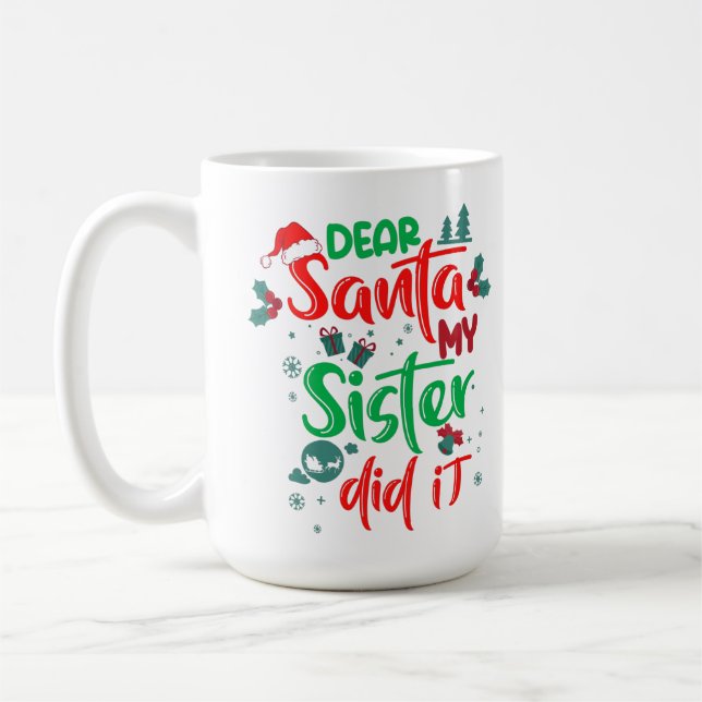 Familienfreundlicher Lieber Weihnachten, meine Sch Kaffeetasse (Links)