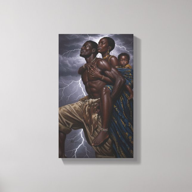 Familienfreundlichkeit | Dekoration der Inspiratio Leinwanddruck (Vorderseite)