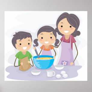 Familiengebäck Poster