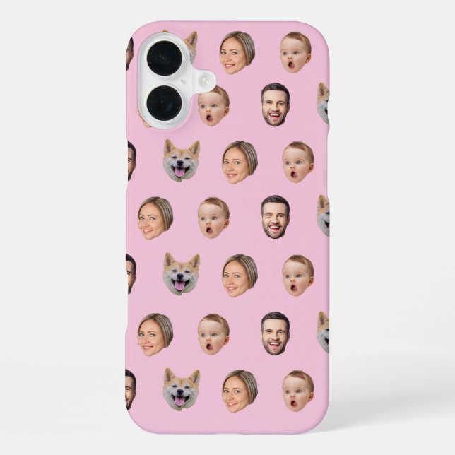 Familiengeschenk für benutzerdefinierte Gesichter, iPhone Hülle (Rückseite)