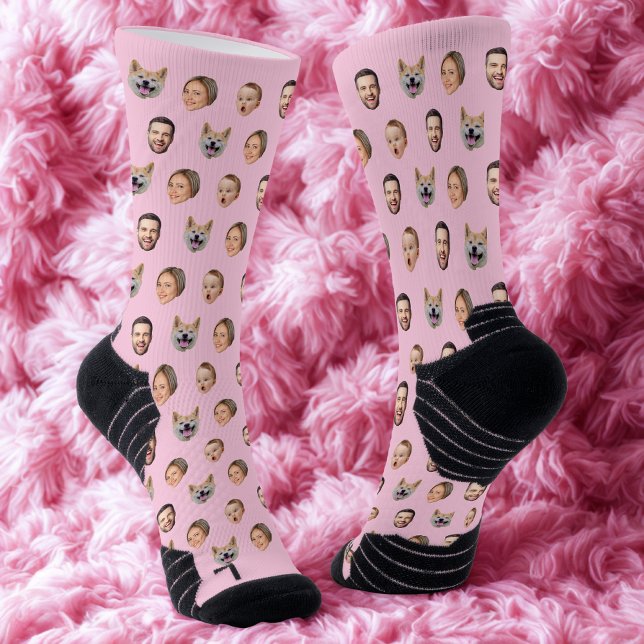 Familiengeschenk für benutzerdefinierte Gesichter, Socken (Von Creator hochgeladen)