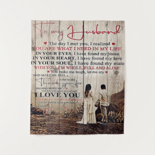 Familiengeschenk Für mein Design von Husband Wandteppich