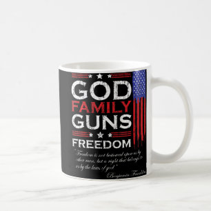 FAMILIENGOTT-GUNS UND FREEDOM-CHRISTLICHER MAGA-TR KAFFEETASSE