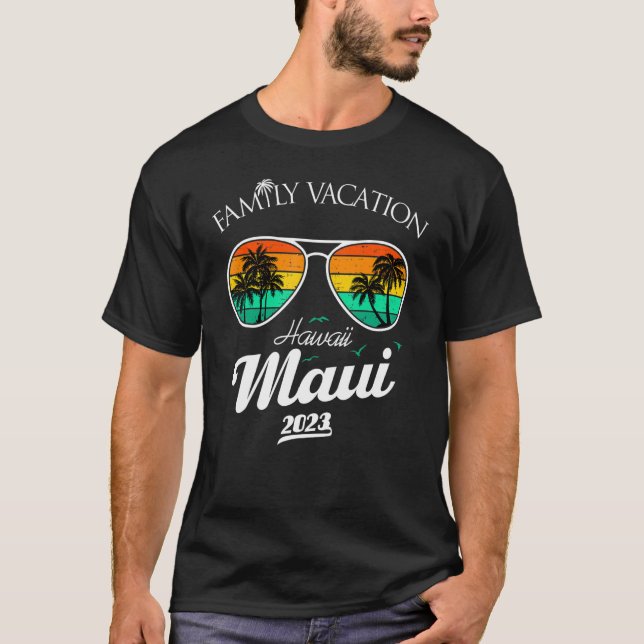 Familiengruppe Aloha Maui Familienurlaub Hawaii Ha T-Shirt (Vorderseite)