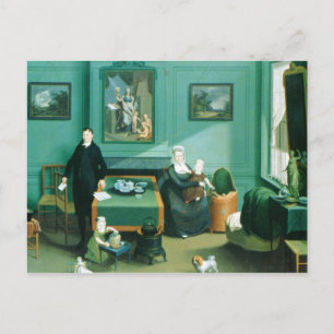 Familiengruppe, c.1810 postkarte