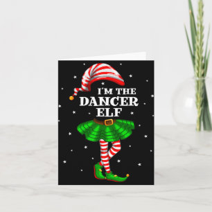 Familiengruppe Ich bin der Tänzer Elf Weihnachten Karte