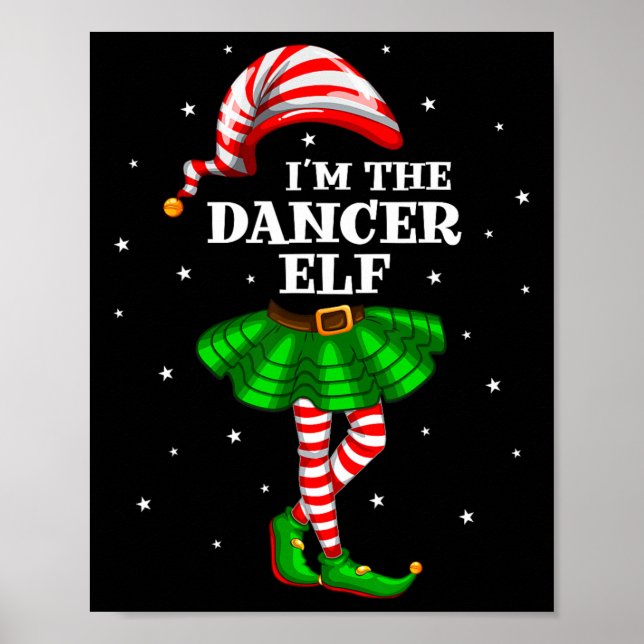 Familiengruppe Ich bin der Tänzer Elf Weihnachten Poster (Vorne)