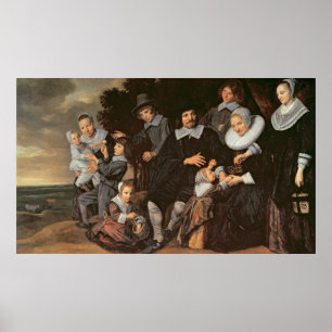 Familiengruppe in einer Landschaft, c.1647-50 Poster