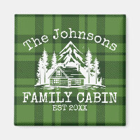 Familienhaus Green Kariert Themed Name Personalisi