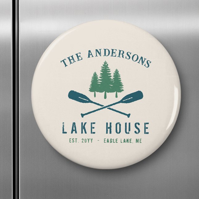 Familienhaus Modernes Rustikales Boat Oar Pine Tre Magnet (Von Creator hochgeladen)