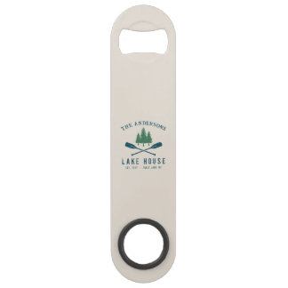 Familienhaus Modernes Rustikales Boat Oar Pine Tre Speed Flaschenöffner