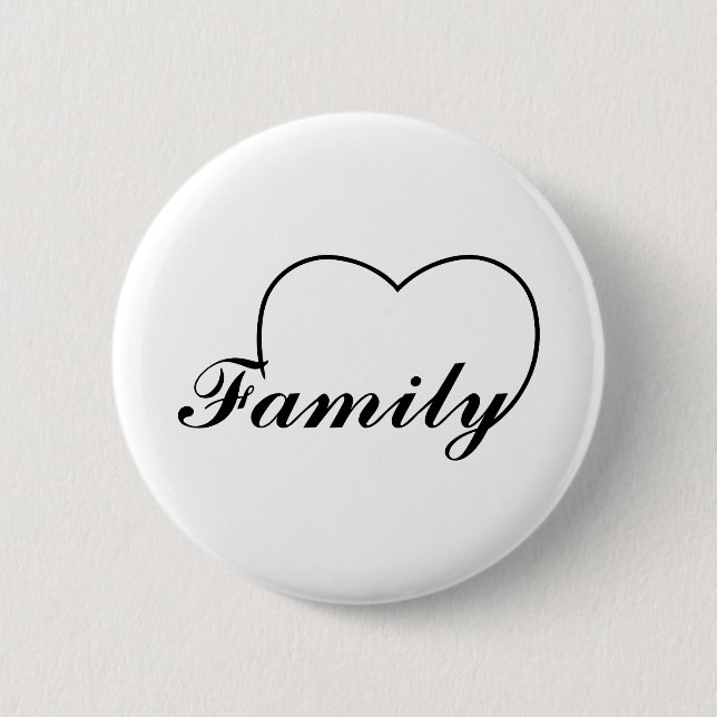 Familienherz Button (Vorderseite)