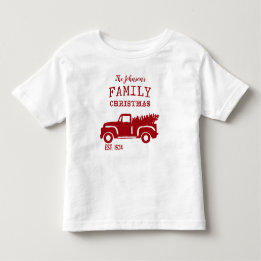 Familienhof-LKW Rot Kleinkind T-shirt