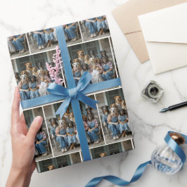 Familienhund-Porträt Geschenkpapier