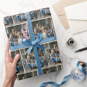 Familienhund-Porträt Geschenkpapier