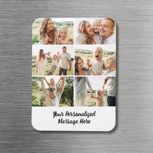 Familienindividuelle 6-Foto-Collage mit individuel Magnet