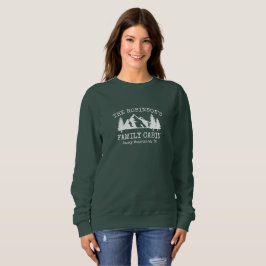 Familienkabine Weißer Baumbestand Design Sweatshirt