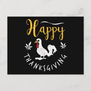 Familienkids kommen glücklich Thanksgiving Pajama Postkarte