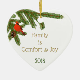 Familienkomfort und Freude Keramik Ornament