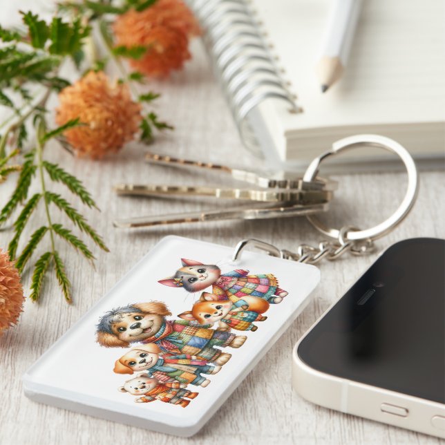 FAMILIENKONTAKTINFORMATIONEN, SIE BEZEICHNEN ES! SCHLÜSSELANHÄNGER (Vorderseite rechts)