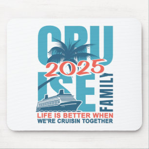 Familienkreuzfahrt 2025 Cute passendes Outfit Kreu Mousepad