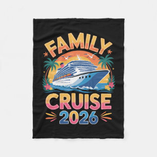 Familienkreuzfahrt 2026 Lustige Kreuzfahrt 1 Fleecedecke