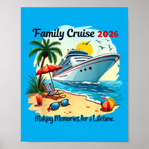 Familienkreuzfahrt 2026 Urlaubsreise Familientreff Poster