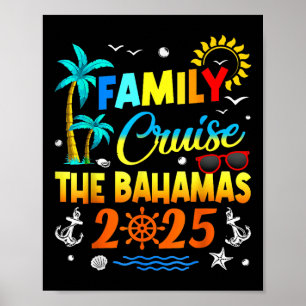 Familienkreuzfahrt Bahamas 2025 Sommer Matching Va Poster