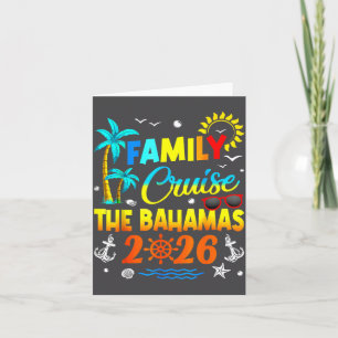 Familienkreuzfahrt Bahamas 2026 Sommer Matching Va Dankeskarte