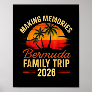 Familienkreuzfahrt Bermuda 2026 Sommer passende Fe Poster