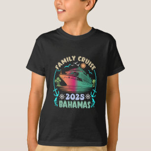 Familienkreuzfahrt Byhamas 2025 Sommer passende Va T-Shirt