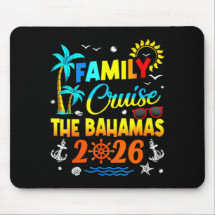 Familienkreuzfahrt der Frauen Bahamas Sommerdesign Mousepad