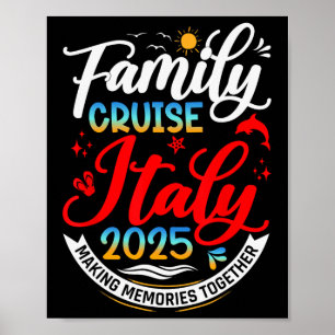 Familienkreuzfahrt Italien 2025 passend Italien Fa Poster