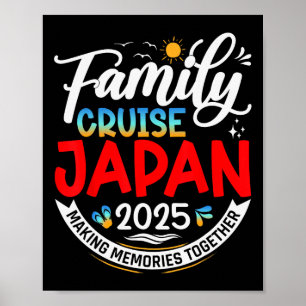 Familienkreuzfahrt Japan 2025 passende Familienfer Poster