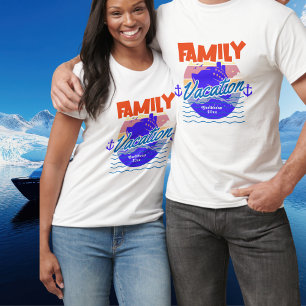 Familienkreuzfahrt Karibik Blau PERSONALISIERTES T T-Shirt
