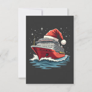 Familienkreuzfahrt Kreuzfahrtschiff Weihnachten pa Dankeskarte