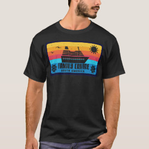 Familienkreuzfahrt Südamerika im Retro-Stil T-Shirt