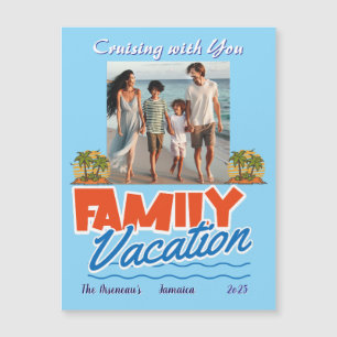 Familienkreuzfahrt Tropisch Flexibles Foto Magnet