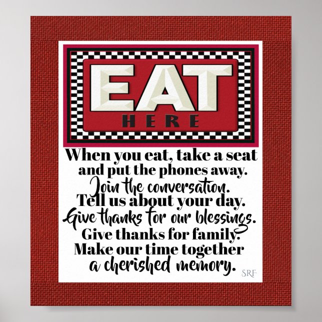 Familienküchenplakat 3 poster (Vorne)