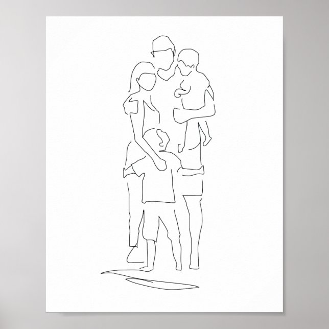 Familienkunst, Familienkunst, Familiendruck, Gif Poster (Vorne)