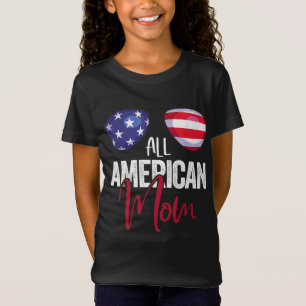 FamilienMatching 4. Juli Frauen Mama American Fla T-Shirt
