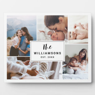 Familienmehrfache FotoCollage etabliert White Fotoplatte